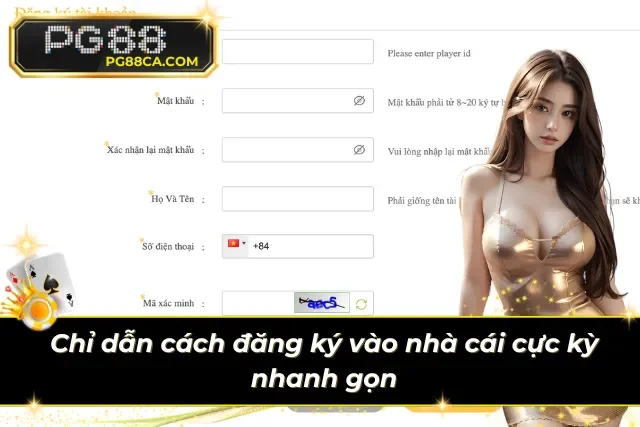 Hướng dẫn cách đăng ký trên PG88 đơn giản và dễ thao tác